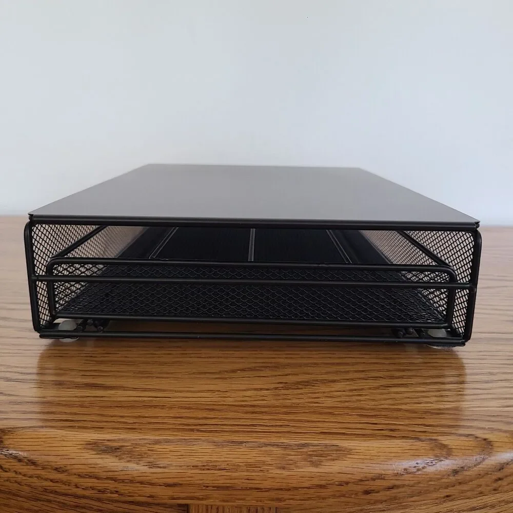 Large Capacity Wrought Iron Black Universal Coffee Pod Holder Organizer Drawer